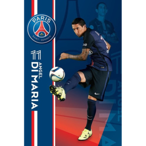 Plakát, Obraz - Paris Saint-Germain FC - Angel Di Maria, (61 x 91,5 cm)