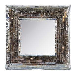 Skleněné stolní zrcadlo s mozaikou