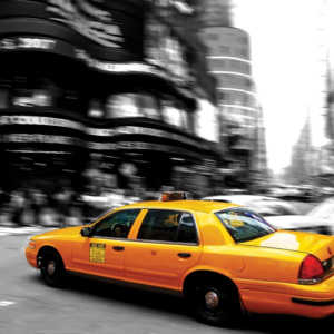 Vliesová fototapeta Dimex Taxi L-100 | 220x220 cm