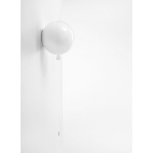 Brokis Memory, nástěnný svítící balonek ze bílého skla, 1x15W, prům. 25cm