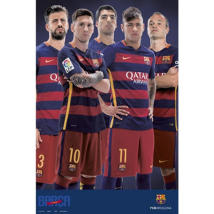 Plakát, Obraz - FC Barcelona - Varios jugadores 2015/2016, (61 x 91,5 cm)