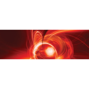 Vliesová fototapeta Dimex Červený abstrakt M-206 | 330x110 cm