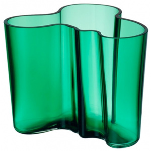 Váza Alvar Aalto 120mm, smaragdová Iittala