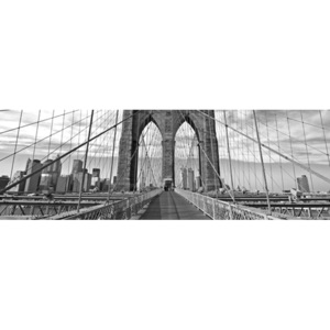Vliesová fototapeta Dimex Brooklyn Bridge šedý M-466 | 330x110 cm