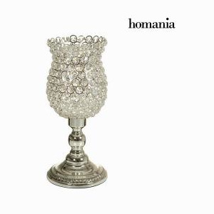 Kovová stříbrná skleněná váza - queen kitchen kolekce by homania