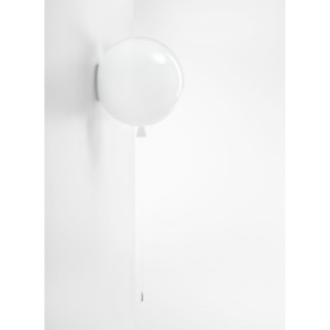 Brokis Memory, nástěnný svítící balonek ze bílého skla, 1x15W, prům. 30cm