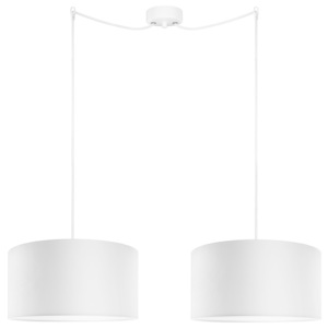 Bílé dvojité závěsné svítidlo Bulb Attack Tres, ⌀ 36 cm