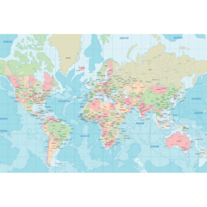 Vliesová fototapeta Dimex Mapa světa XL-156 | 330x220 cm