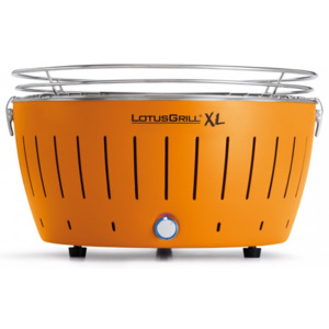 LotusGrill XL Bezkouřový gril na dřevěné uhlí, oranžový velký Lotus Gril