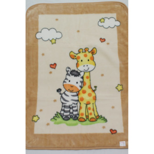 Španělská deka BABY PERLA STER- 637, béžová 80 x 110 cm
