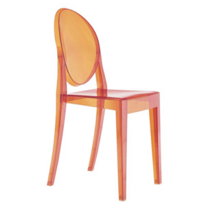 KARTELL Židle Victoria Ghost Transparentní oranžová