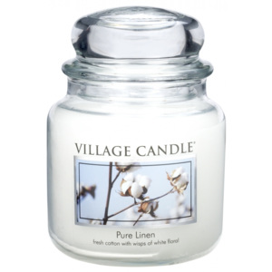 Village Candle Village Candle vonná svíčka ve skle Čisté prádlo - Pure Linen 16 oz - Výprodej