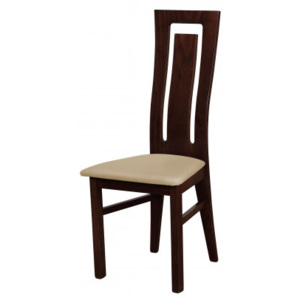 Andre II - jídelní židle (dřevo - wenge/potah - syntetická kůže)