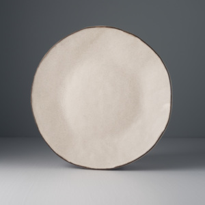 Kulatý talíř s výrazným okrajem CRAFT WHITE 26,5 cm