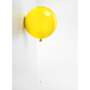 Brokis Memory, nástěnný svítící balonek ze žlutého skla, 1x15W, prům. 40cm