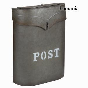 Šedá kovová schránka post - art & metal kolekce by homania