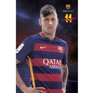 Plakát, Obraz - FC Barcelona - Neymar Pose 2015/2016, (61 x 91,5 cm)