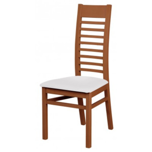 Eryka - jídelní židle (dřevo - tmavý ořech/potah - syntetická kůže)