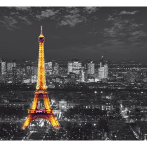 Dekorační foto závěs Noční Paříž FCPXXL-6406, rozměry 280 x 245 cm