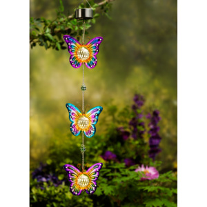 Solární dekorace Motýlí trio