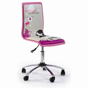 Halmar Dětská židle FUN-1, růžová