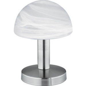 Stolní lampa 1x40W/E14 s dotykovým stmívačem, stříbrná