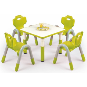 Halmar Dětský výškově nastavitelný stůl Simba - zelený