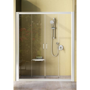 Sprchové dveře Ravak Rapier posuvné 140 cm, čiré sklo, satin profil 0ONM0U00Z1