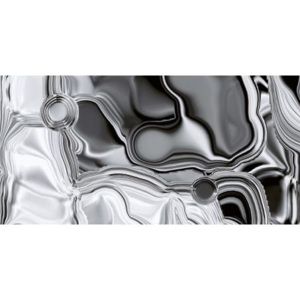 CTI-A-064 Obklad Tekuté stříbro | 40 x 20 cm | šedá, bílá