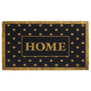 Zlatočerná rohožka Hamat Home Dots, 40 x 70 cm