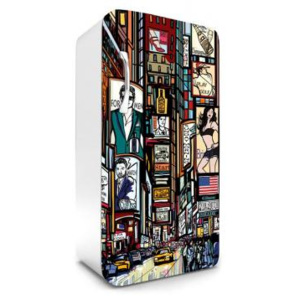 FR-120-032 Samolepicí fototapety na lednici Times Square | 65 x 120 cm | vícebarevná