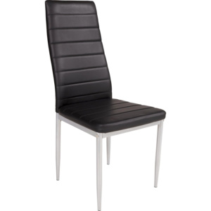 Židle Franzi *cenový Trhák* barvy hliníku, černá 42/92/53 cm