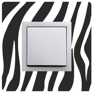 Samolepka na vypínač - Motiv zebra
