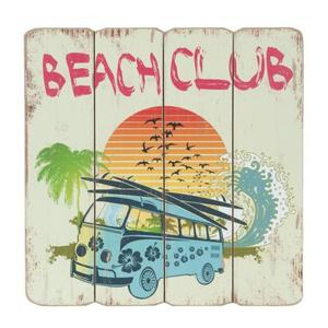 Nástěnná dekorativní cedule BeachClub