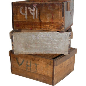 Industrial style, Stará dřevěná krabice 18x45x38cm (418)