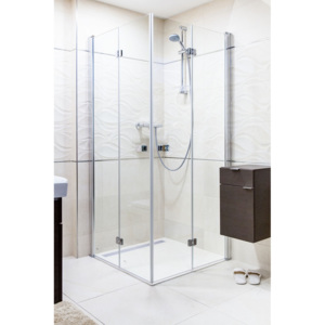 Sprchový kout Anima SK skládací 80 cm, čiré sklo, chrom profil SK8080