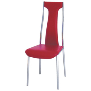 Židle v luxusním provedení ekokůže červená RIA - IRIS
