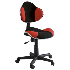 Dětská kancelářská židle - černá/červená KN045