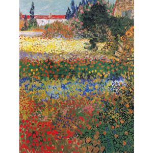 Obraz Vincenta van Gogha - Flower garden, 60x80 cm