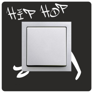 Samolepka na vypínač - Hip hop