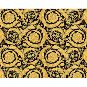 A.S. Création 93583-4 tapety na zeď Versace | 0,70 x 10,05 m | zlatá, černá vliesová tapeta na stěnu 935834