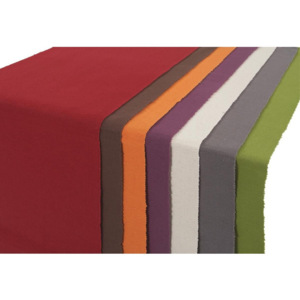 OMBRA Ubrus "běhoun" Na Stůl Maren antracitová, červená, fialová, hnědá, oranžová, přírodní barvy, zelená 38/136 cm