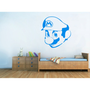 Samolepka na zeď - Mario hlava