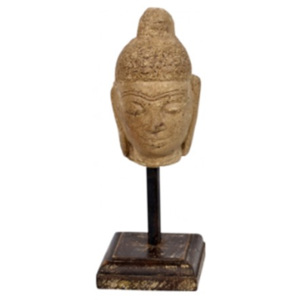 Industrial style, Busta hlavy v antickém stylu z kamene 25x10x10cm (1290)