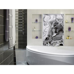 CTI-L-068 Obklad Tekuté stříbro | 80 x 120 cm | šedá, stříbrná