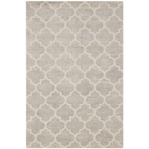 Ručně tuftovaný stříbrný koberec Bakero Diamond, 153 x 244 cm