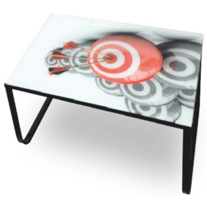 Konferenční stolek ve stylovém designu černá BALY