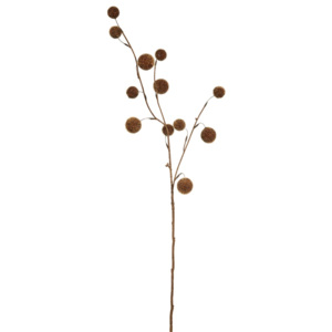 FLORISTA Větvička s koulemi - braun