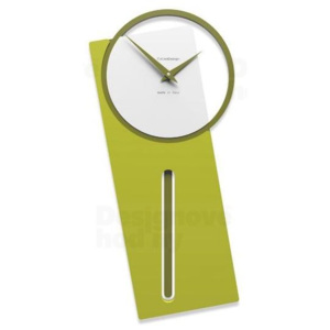 CalleaDesign 11-005 zelený cedr-51 59cm nástěnné hodiny