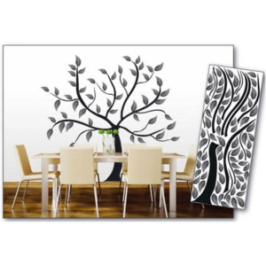 ST2 020 Samolepicí dekorace na zeď - Strom | 65 x 165 cm| černá
